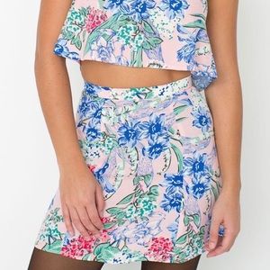 American Apparel Lulu Pink Floral Mini Skirt Size XS